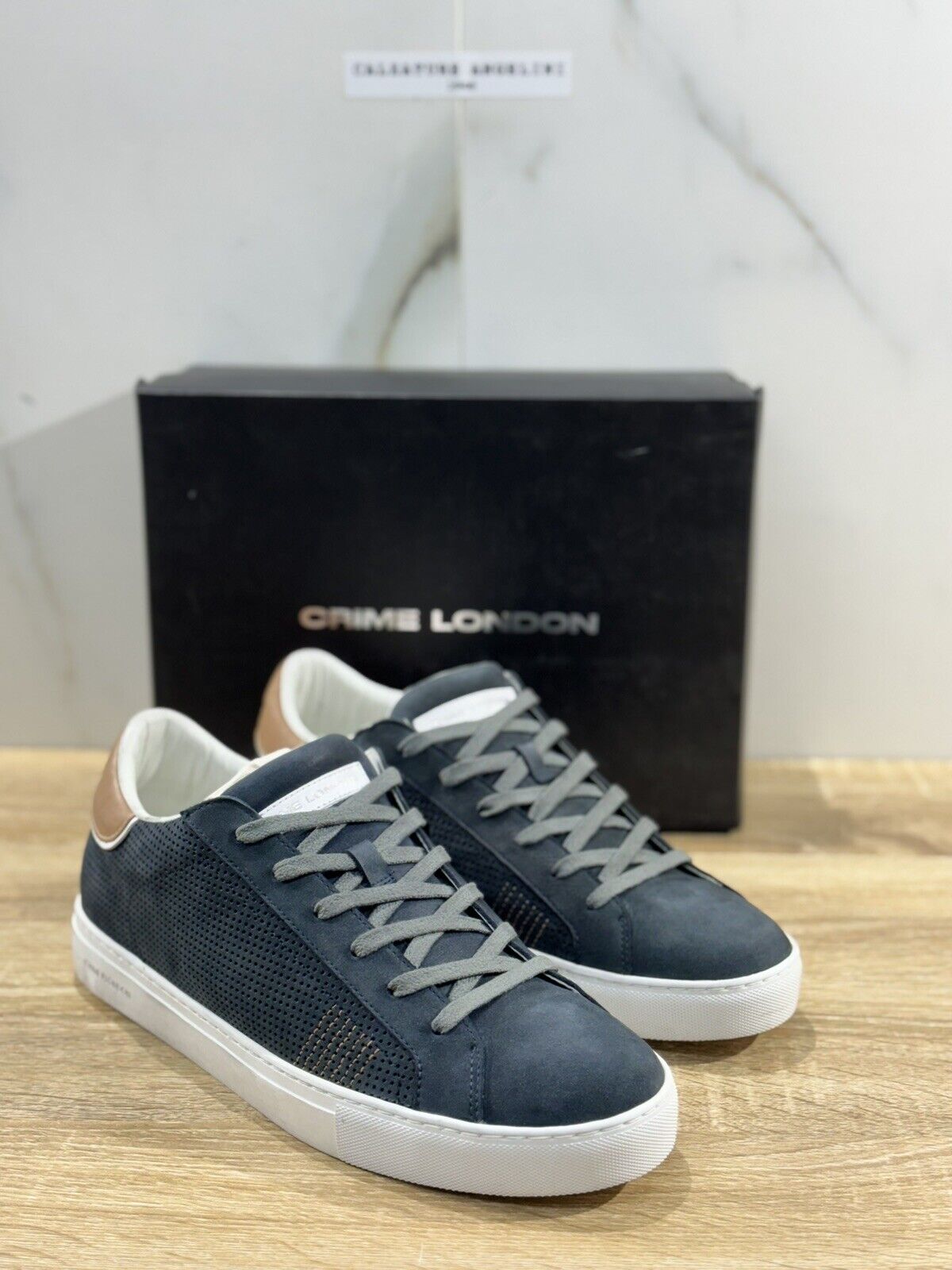 Crime London Sneaker Uomo Low Top Essential      Pelle  Casual Men Shoes 44