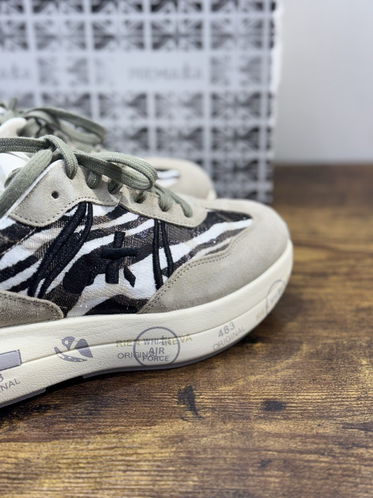 Premiata Sneaker Donna Cassie Grey  Zebra  Premiata Donna Woman Sneaker 40