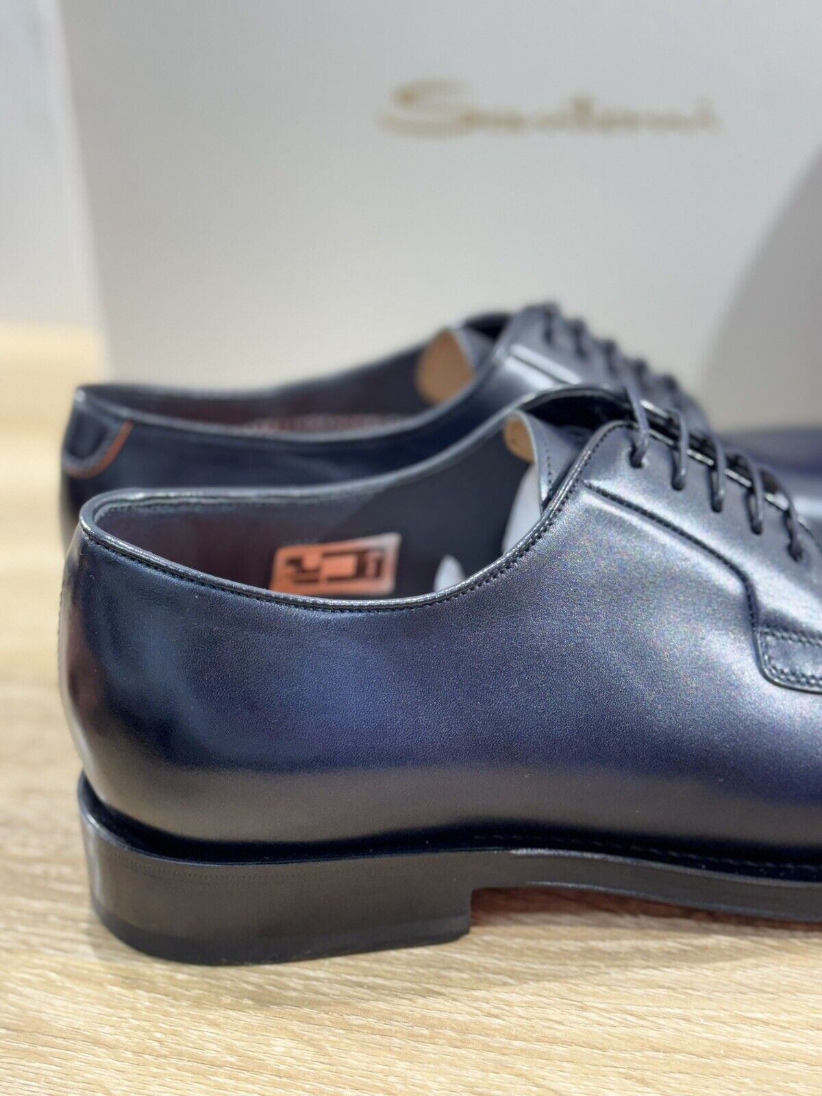 Santoni  Derby     Uomo  Pelle Blu       Men Shoes Santoni Stringata 41