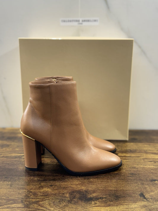 Ninalilou Stivaletto Donna Pelle Cuoio  Con Tacco Luxury Boot 36