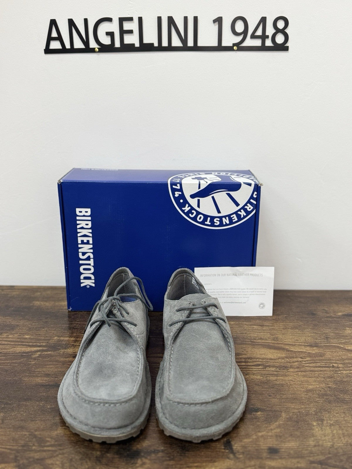 Birkenstock Utti Lace Suede Basalt Grey Scarpa Uomo 40
