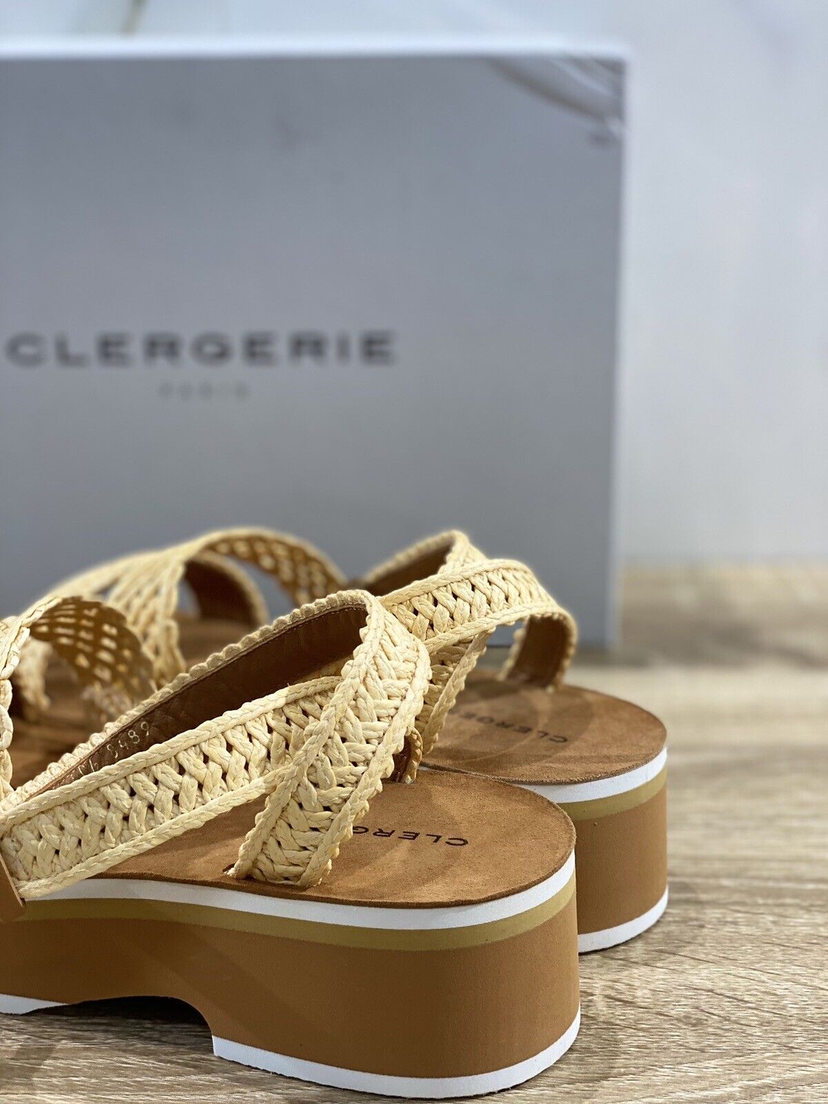 Clergerie Sandalo Donna Flossie   Raffia Naturale Luxury Clergerie Sandal 37