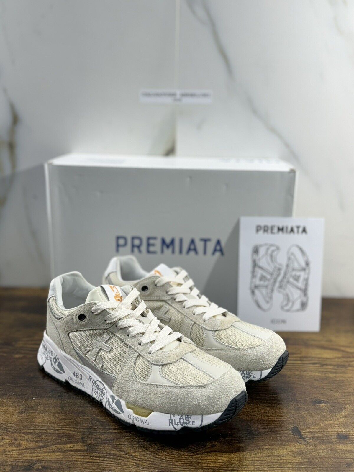 Premiata Mase    Sneaker Uomo Pelle Ghiaccio   Casual Sneaker Premiata Uomo 40