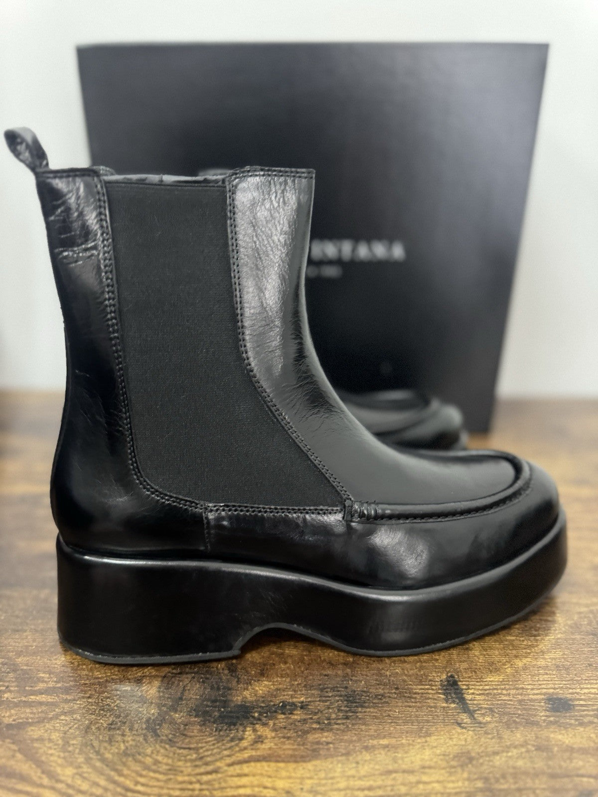 Pons Quintana Stivaletto Pelle Nero Casual Boot Donna 40