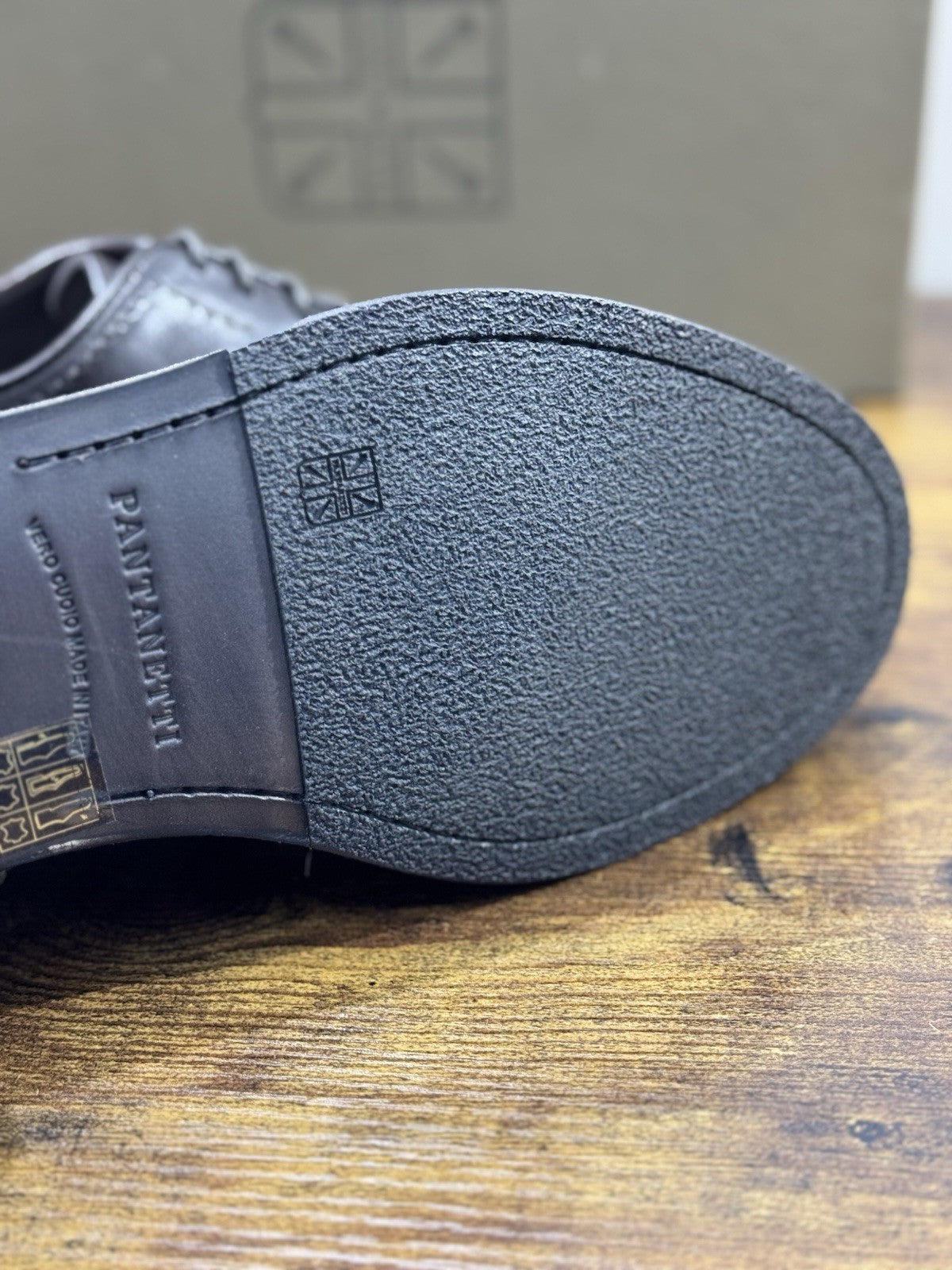 Pantanetti Derby Uomo Pelle Tabacco Casual Luxury Men Shoe 43