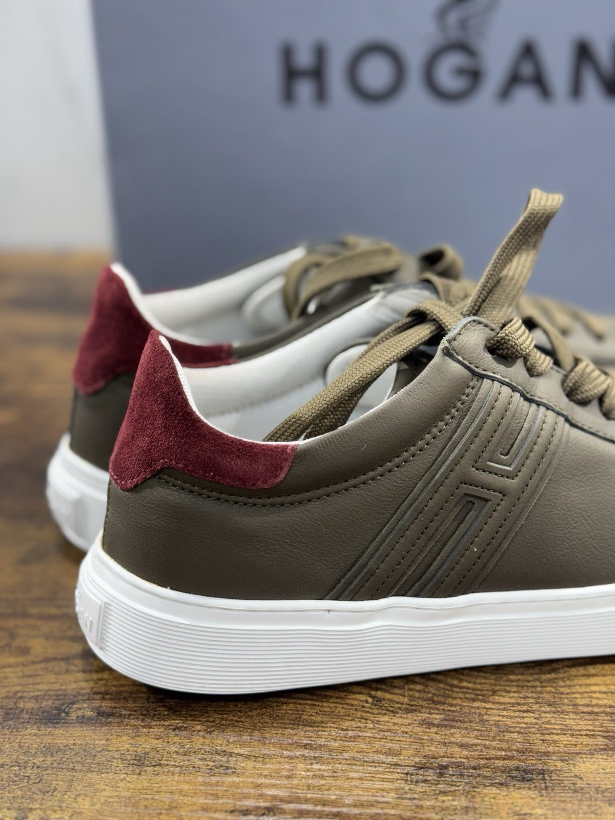 Hogan H365 Sneaker Pelle Verdone Casual Hogan Uomo 40.5