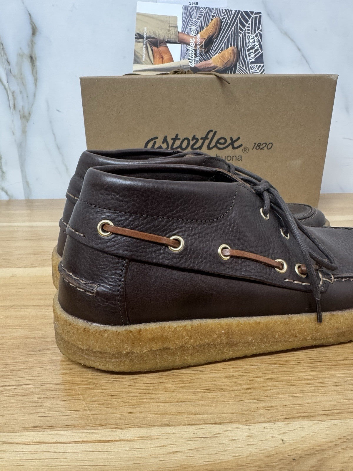 Astorflex Jibflex  Pelle Caffe  Top Quality Italy Uomo 45
