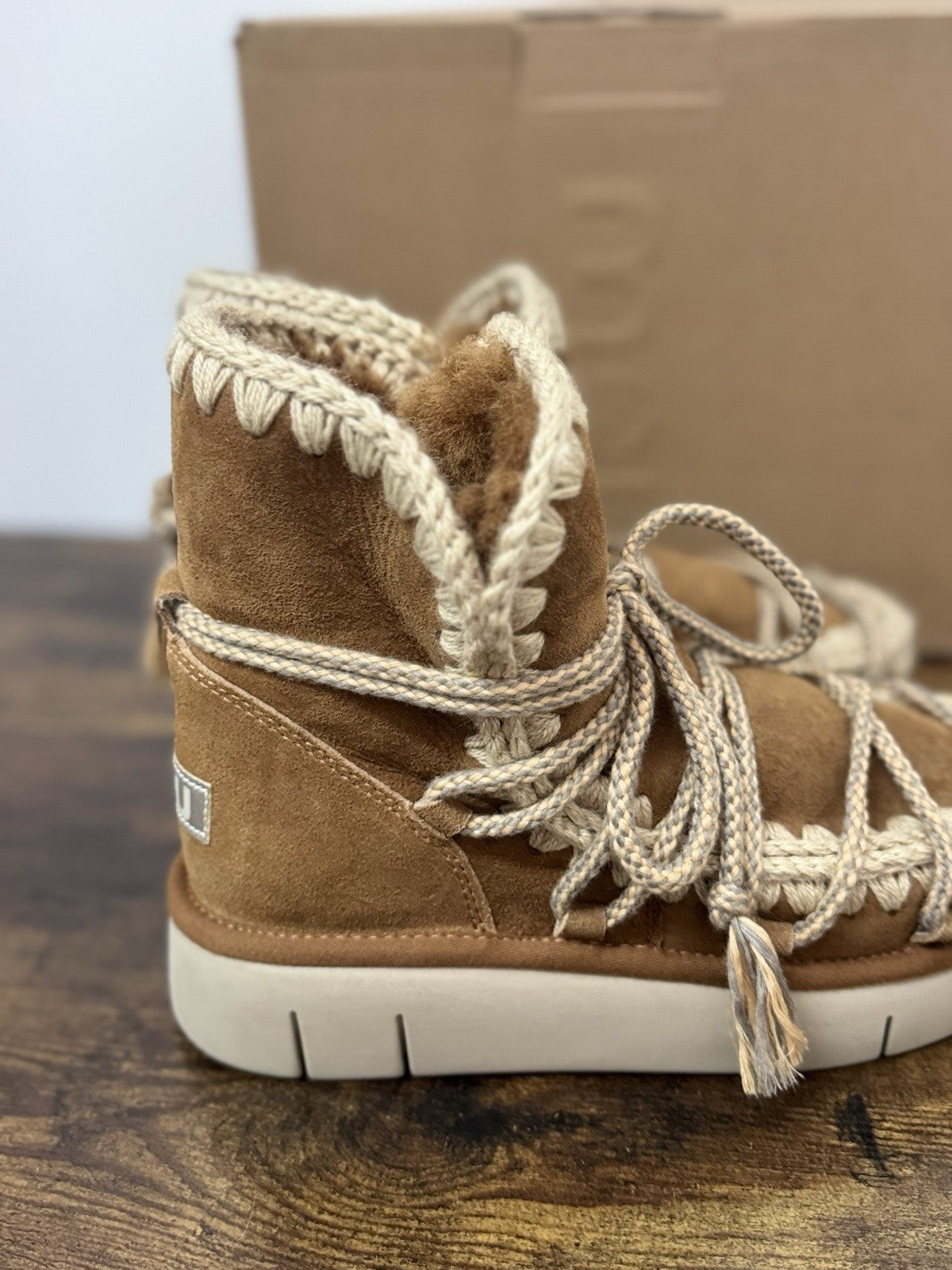 Mou Bounce Boot  Suede Cognac Casual Mou Boot Donna 38