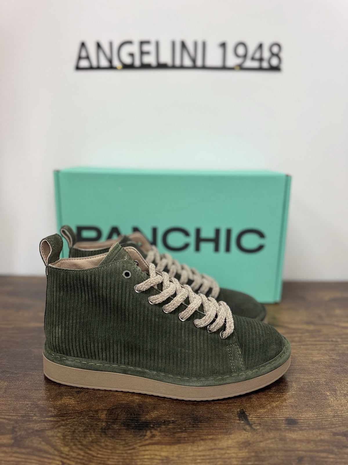 Panchic Ankle Boot Suede Military Green      Casual Boot Uomo 41