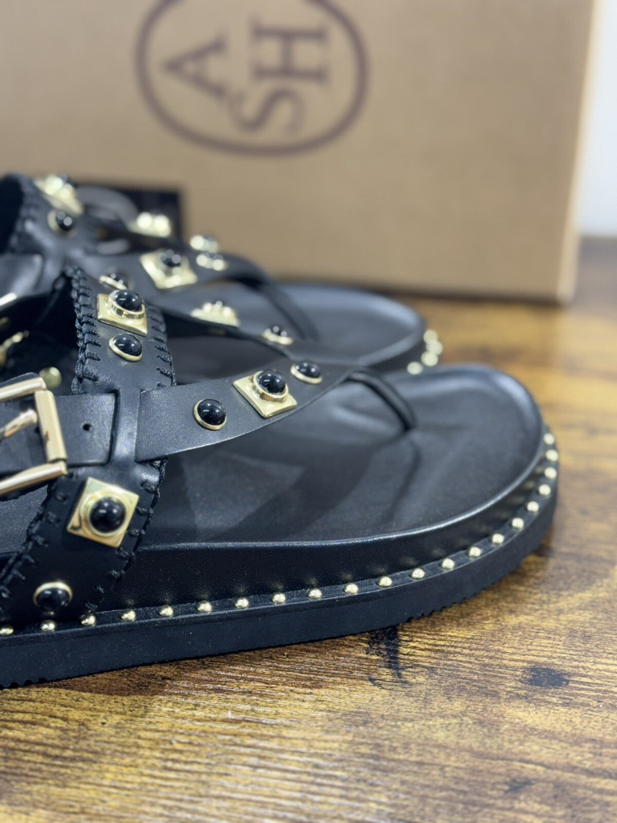 Ash Uteca Sandalo Donna Pelle Nero Luxury Woman Ash Sandali 41