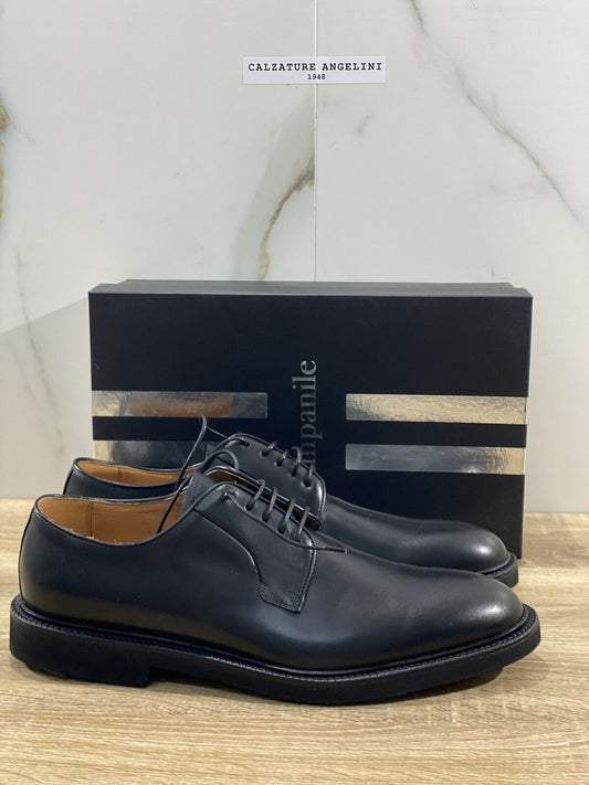 Campanile Derby Uomo 2637 In Pelle Nero Luxury Campanile Derby Extralight 44