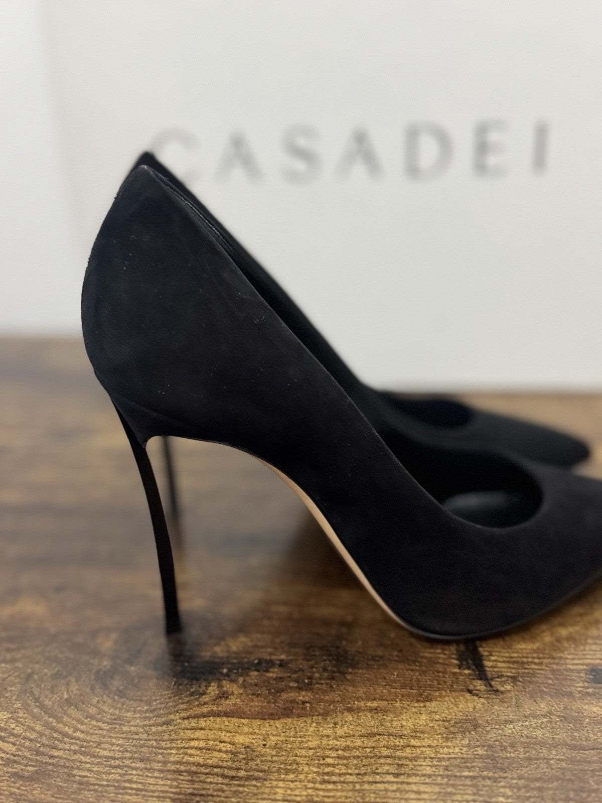 Casadei Decollete’ Icon Suede Nero Blade Casadei Donna 40