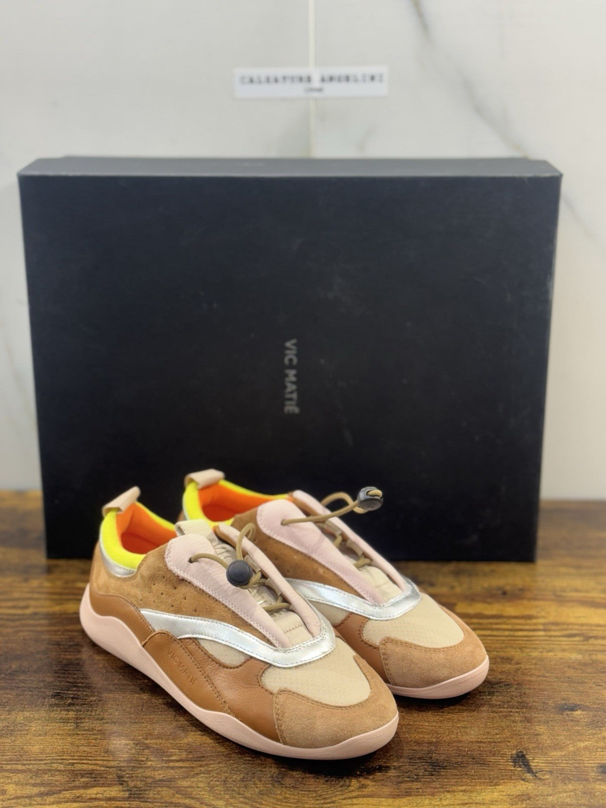 Vic Matie’ Sneaker Ondina  Pelle Cuoio Extra Light Donna  40