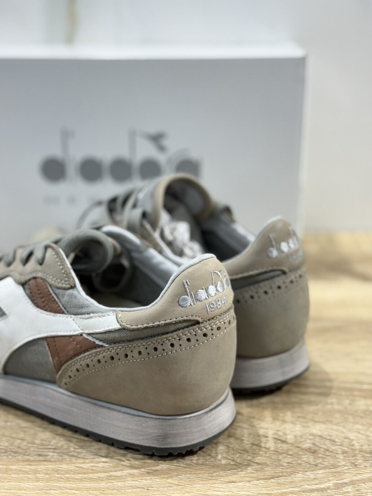 Diadora Heritage Sneaker Uomo Trident C Dyed    Pelle  Grigia  Sneaker 42