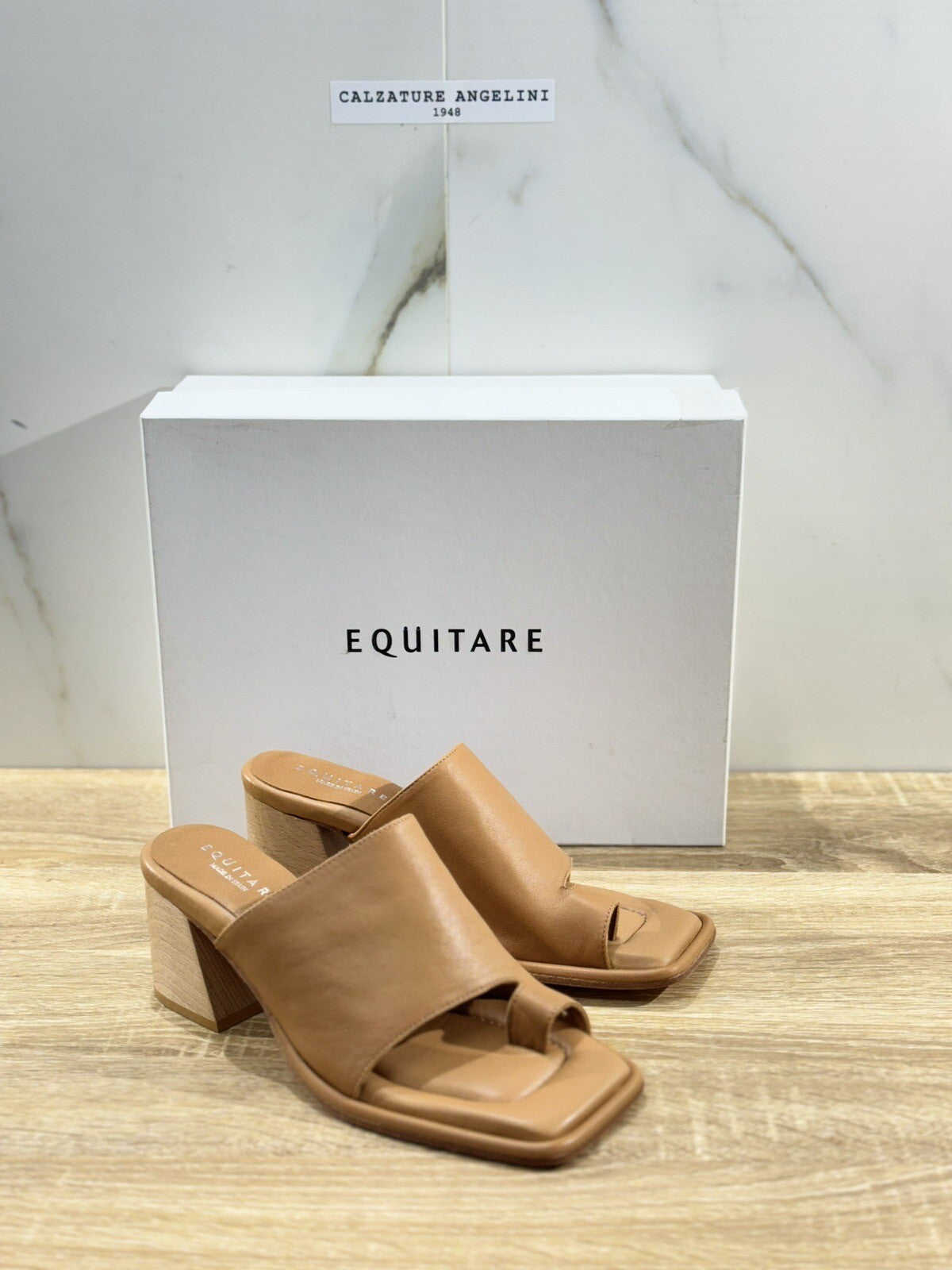 Equitare Sandalo Donna Dorota Pelle Cuoio Super Soft Con Tacco 37
