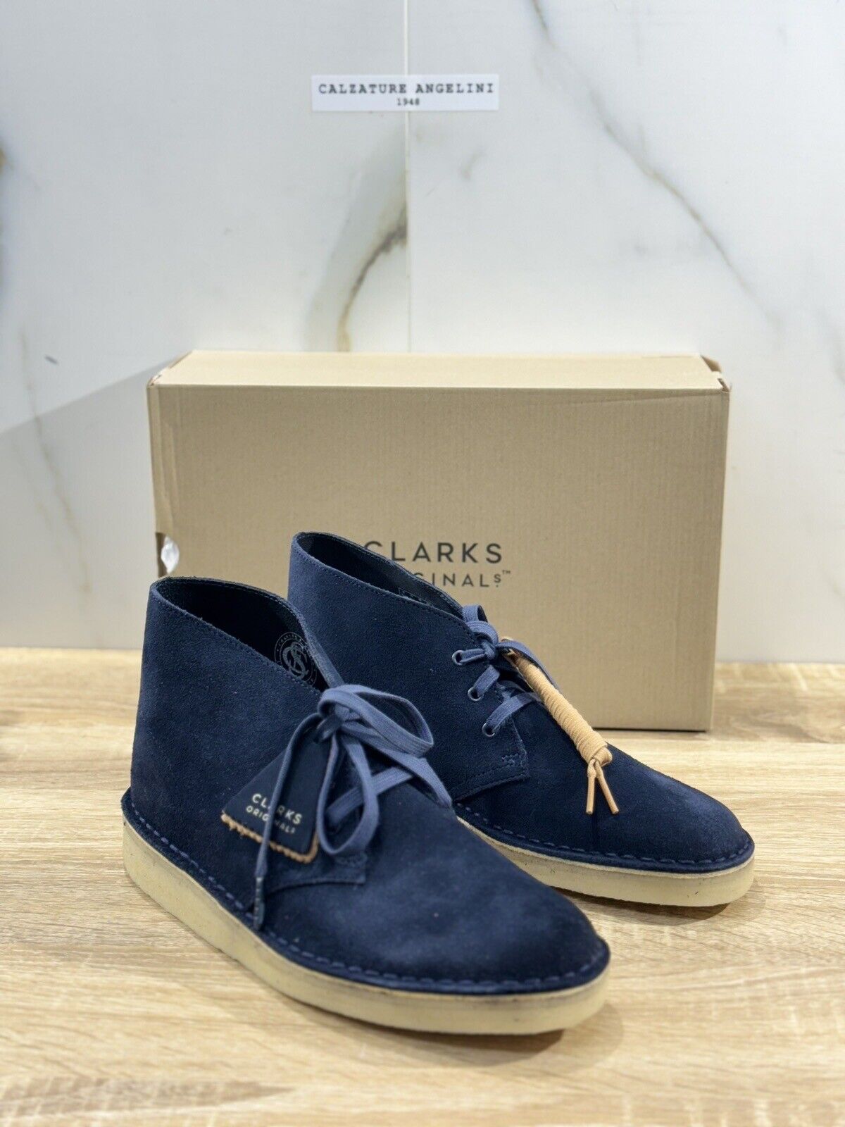 Clarks Desert Coal   Scarpa Uomo Suede Navy  Icon Clarks Men Shoes 43