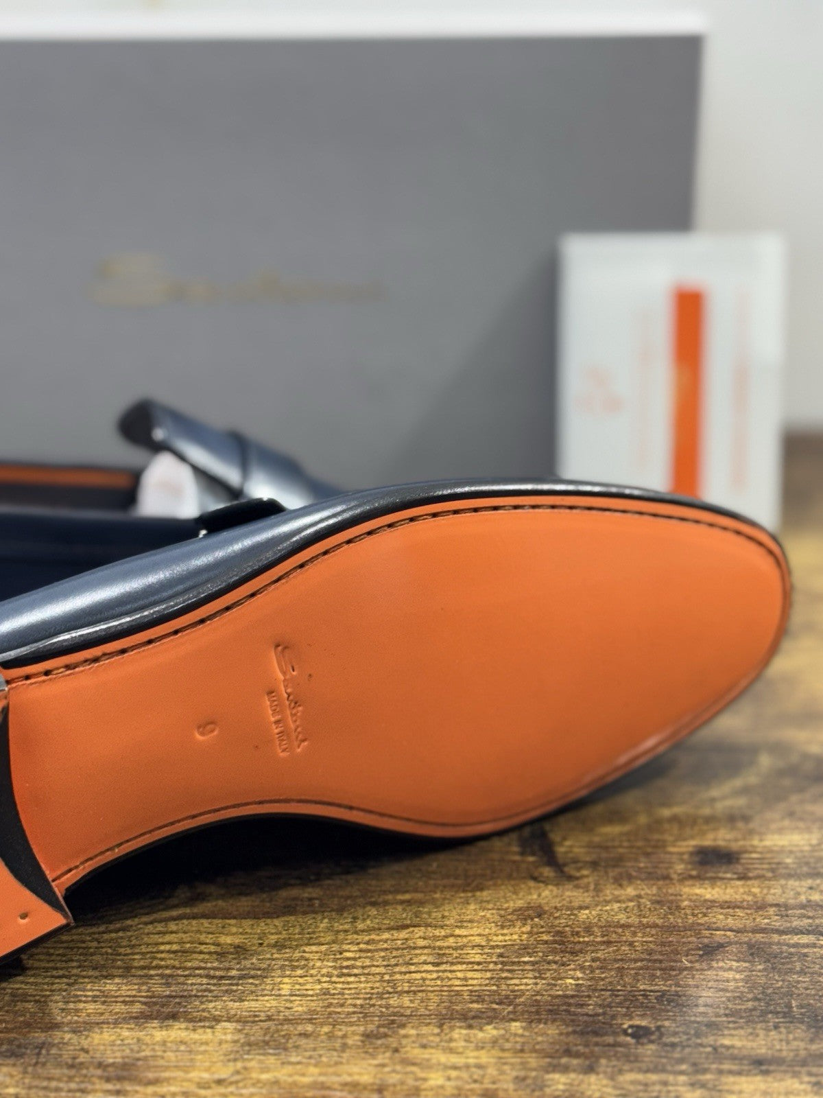 Santoni Mocassino Pelle Blu Luxury Santoni Scarpa Uomo 43