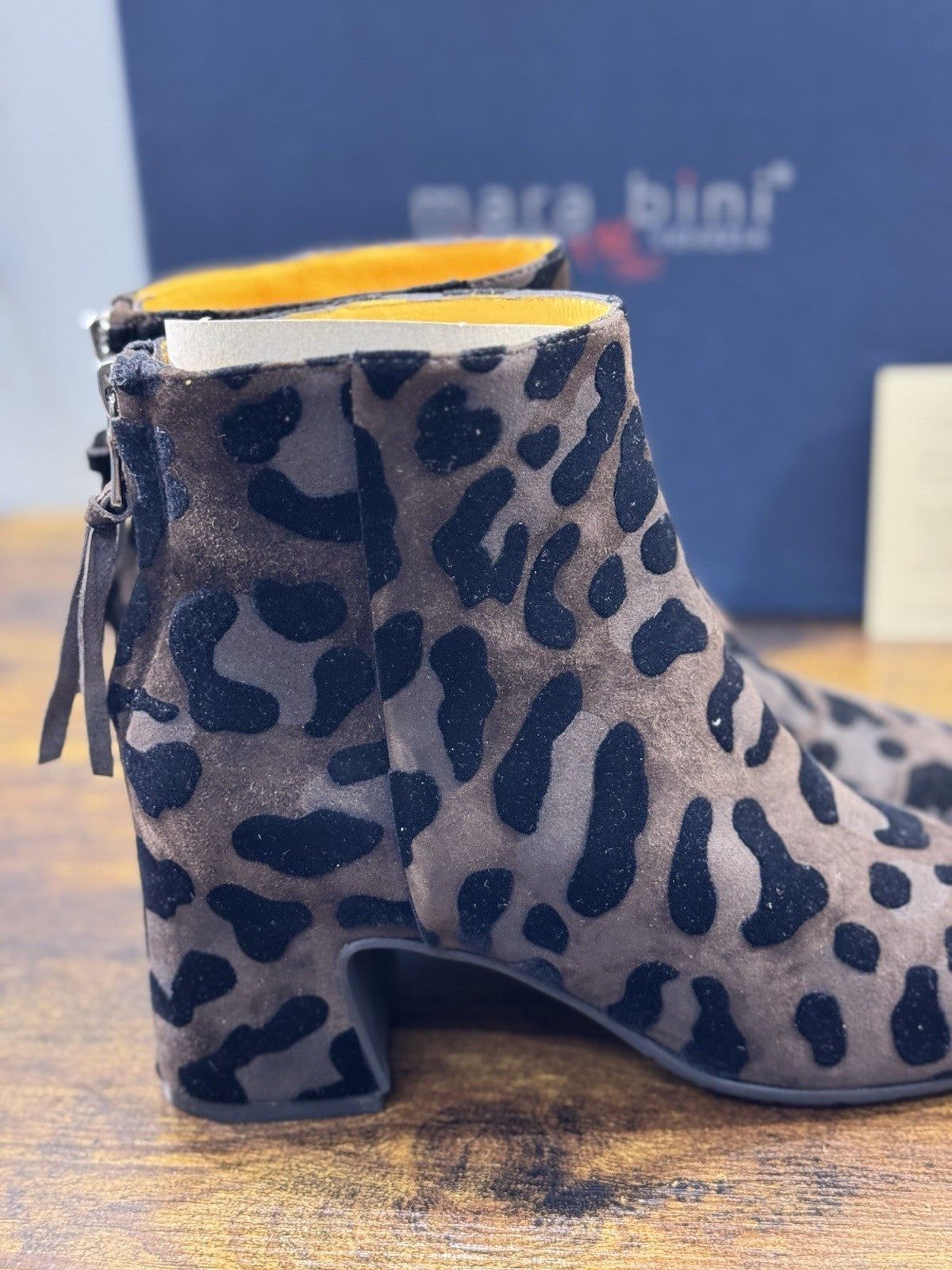 Mara Bini Stivaletto Donna Lavorazione A Sacchetto  Con Tacco Suede Savana 36