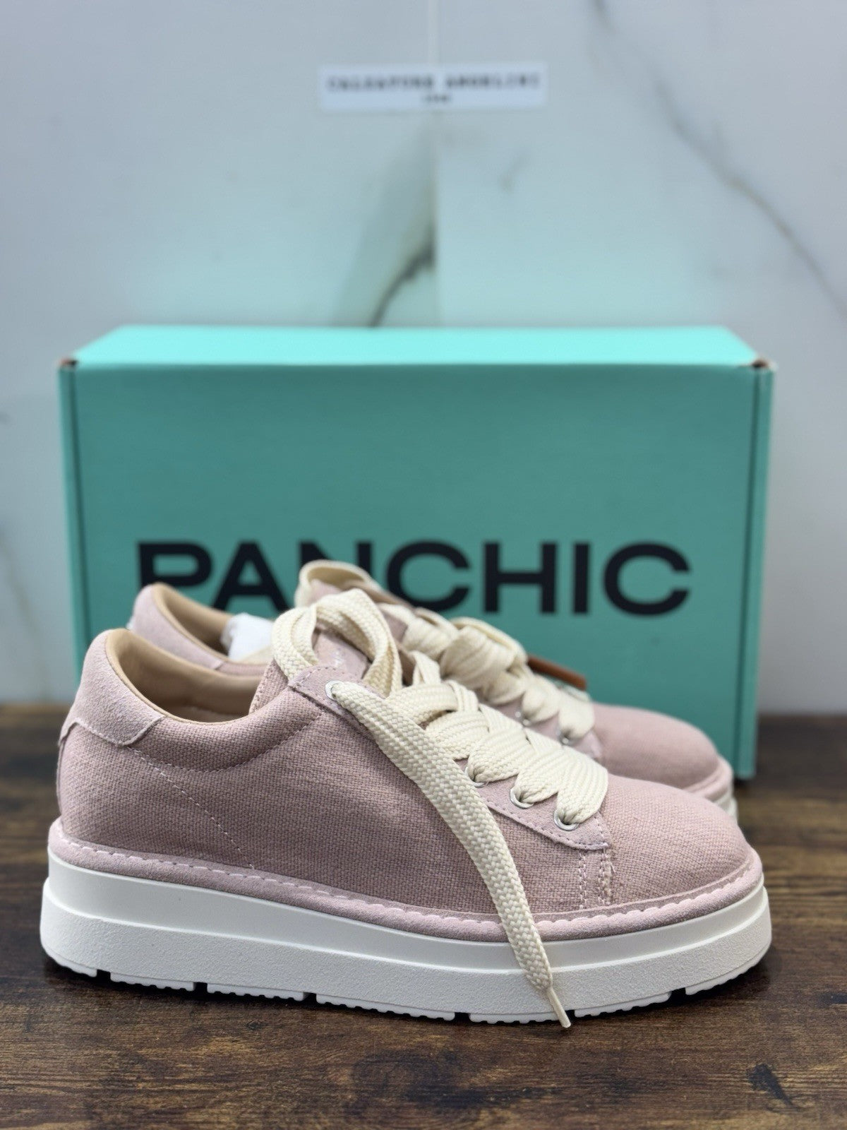 Panchic Sneaker Pelle  Donna Linen Pink   Casual Panchic 37