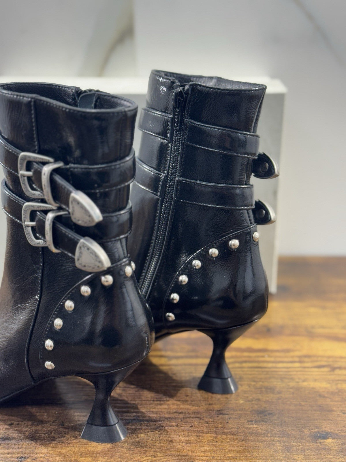Elena Iachi Stivaletto Pelle Nero  Luxury Boot Donna 38