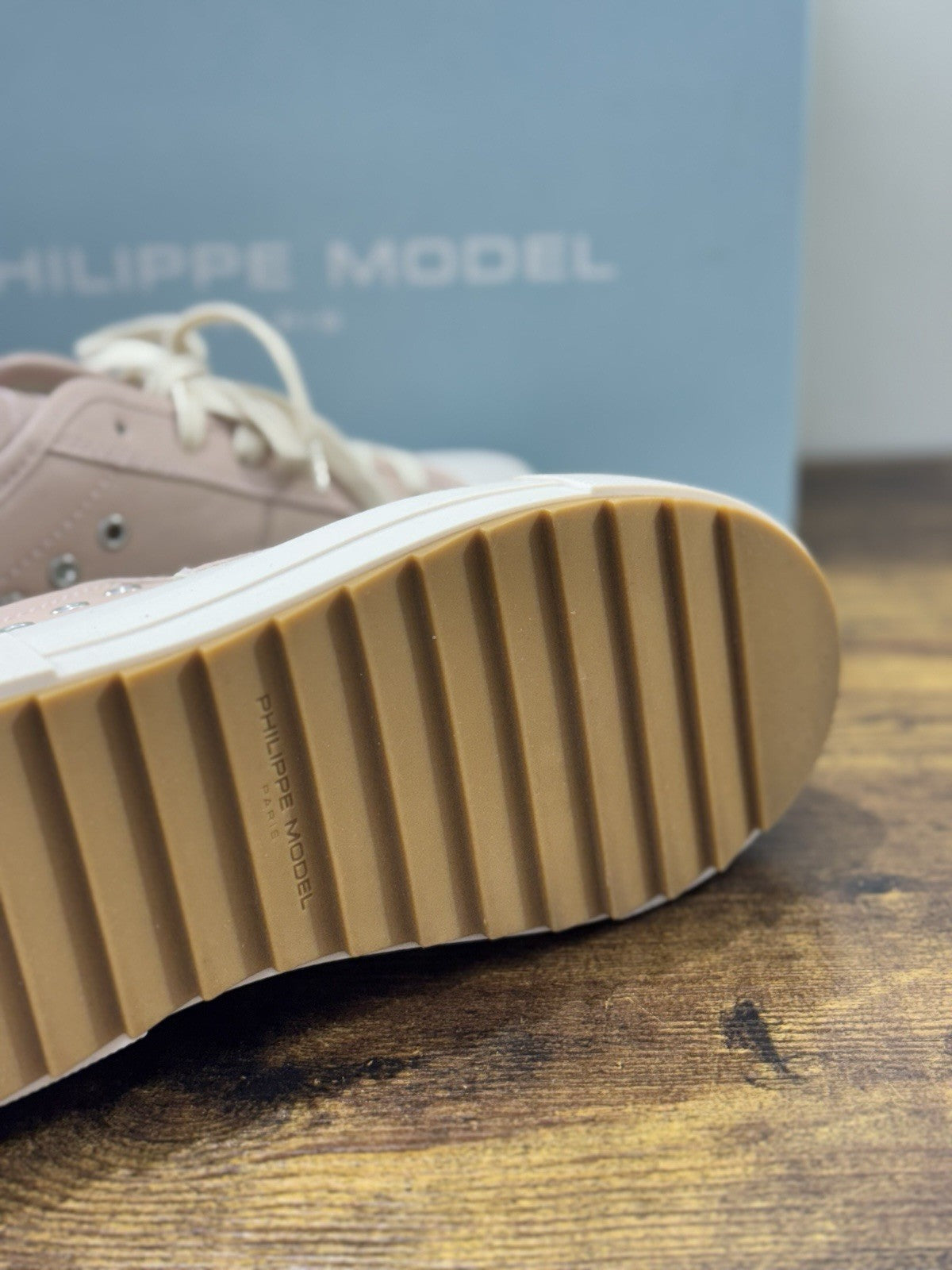 Philippe Model Paris Haute Low Sneaker Pelle Rosa Donna 38