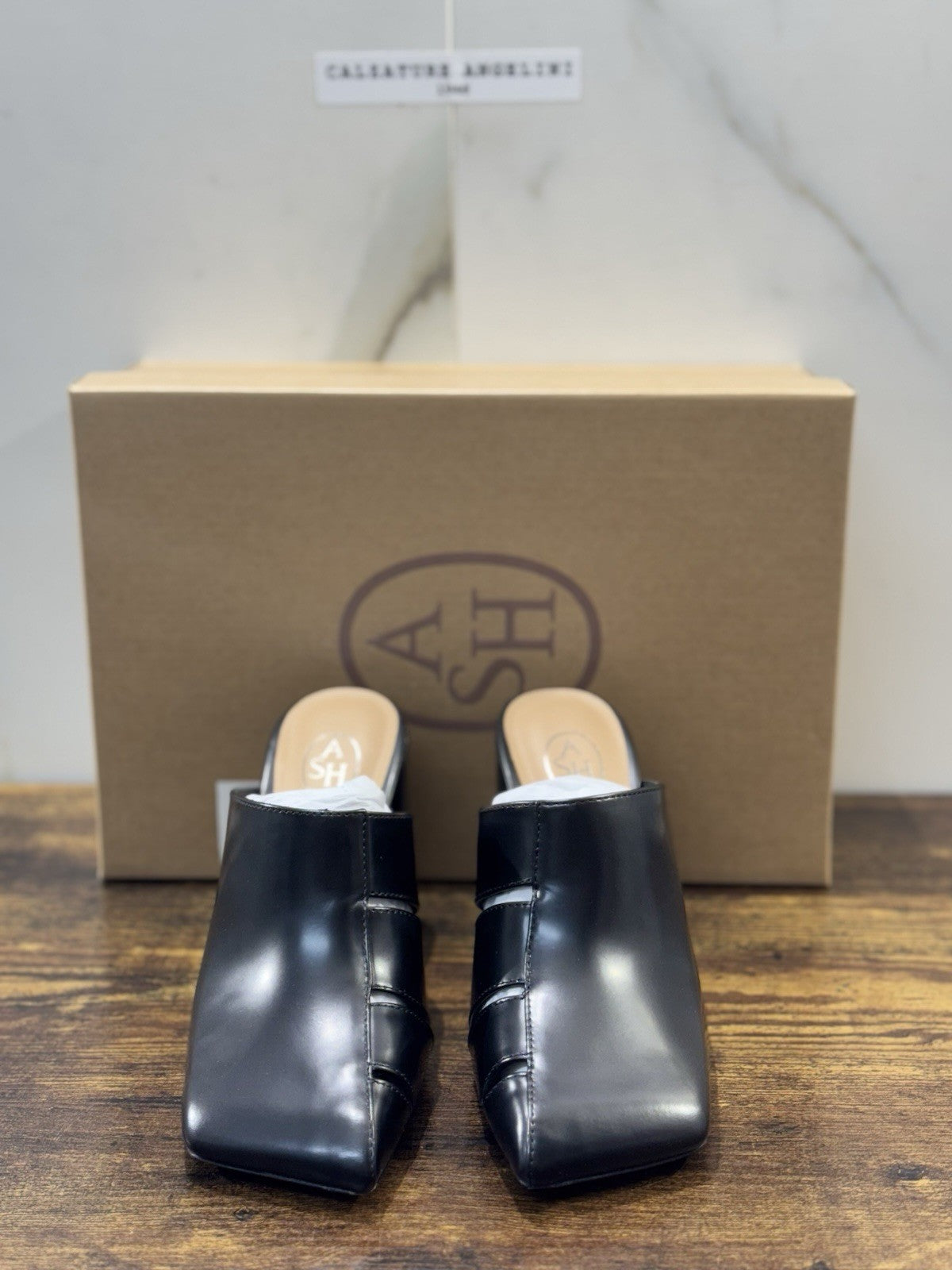 Ash Angie  Mules Pelle Nero   Casual Ash Scarpa Donna 36