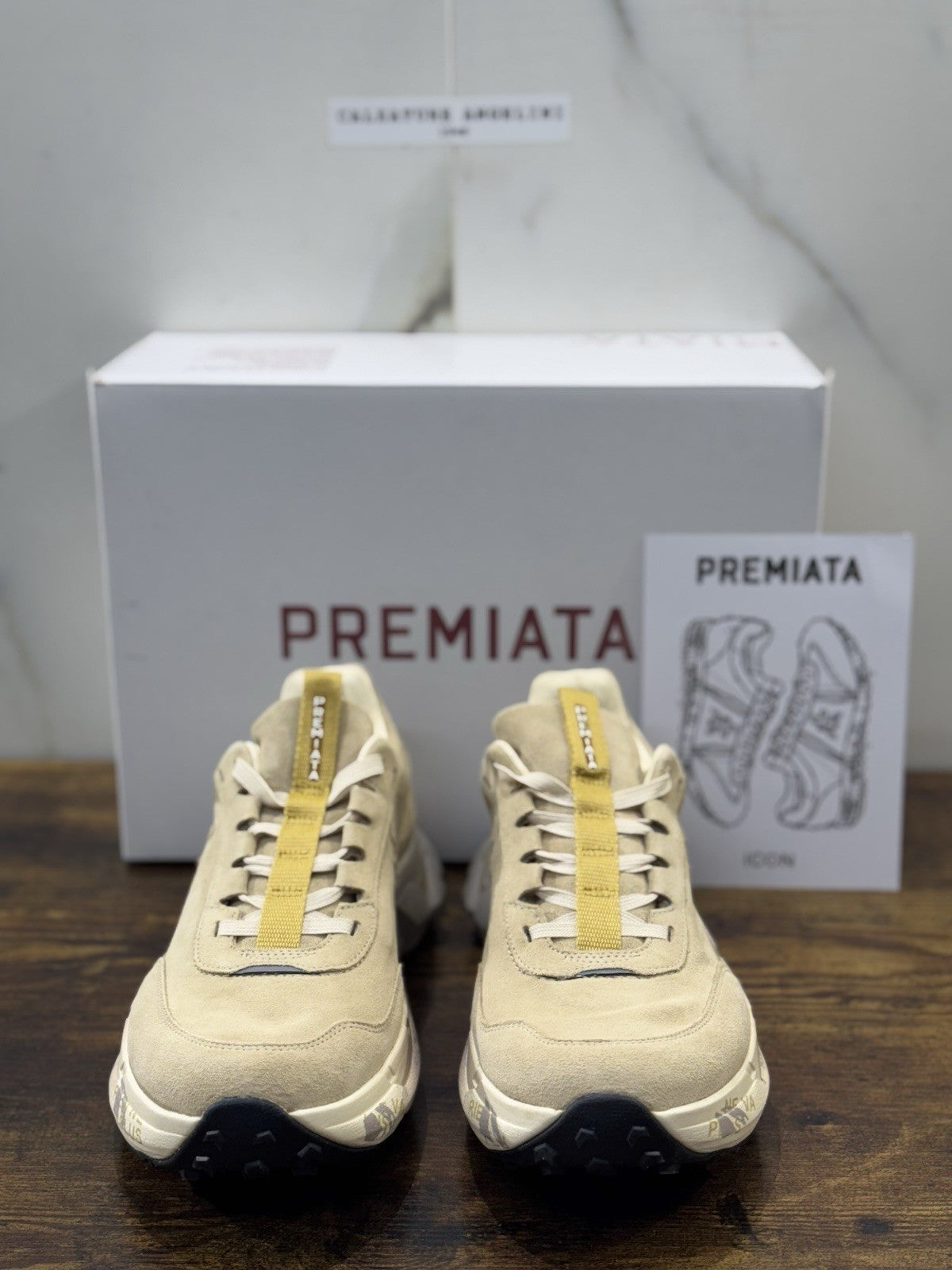 Premiata Sneaker Devind 446 Vibram Sole Beige  Casual Premiata Scarpa Donna 39