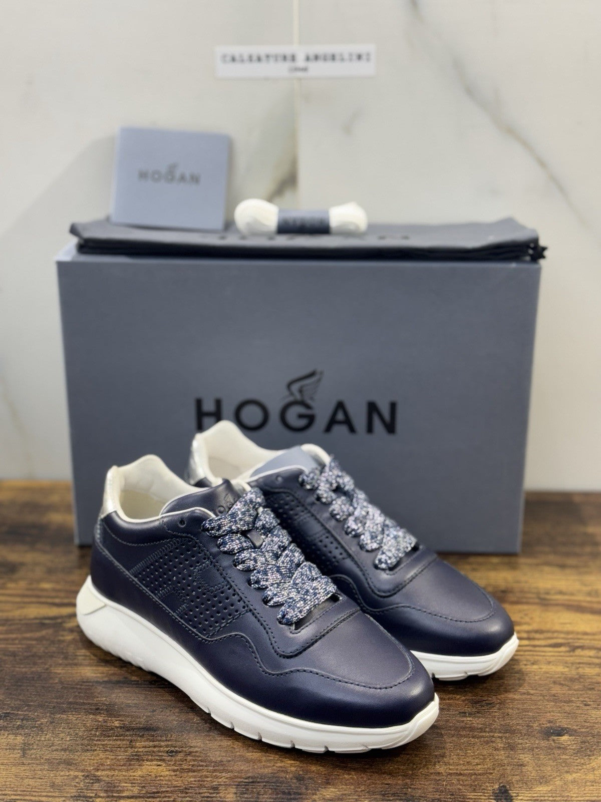 Hogan Interactive 3 Sneaker Pelle Blu   Casual Hogan Donna 36.5