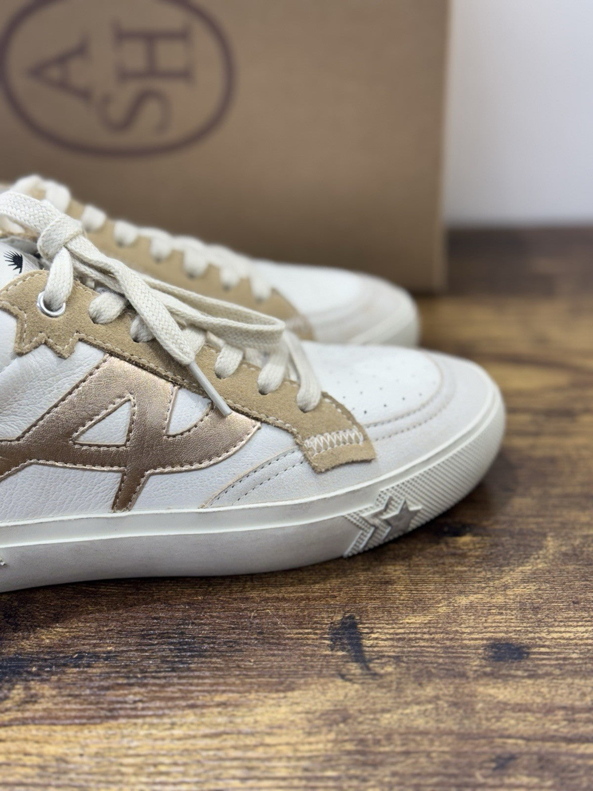 Ash Moonlight  Sneaker Pelle Beige  Casual Ash Scarpa Donna 36