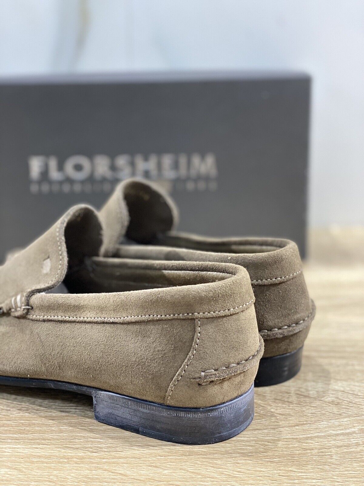 Florsheim Mocassino Uomo Patras Suede Mud Casual Loafer 42