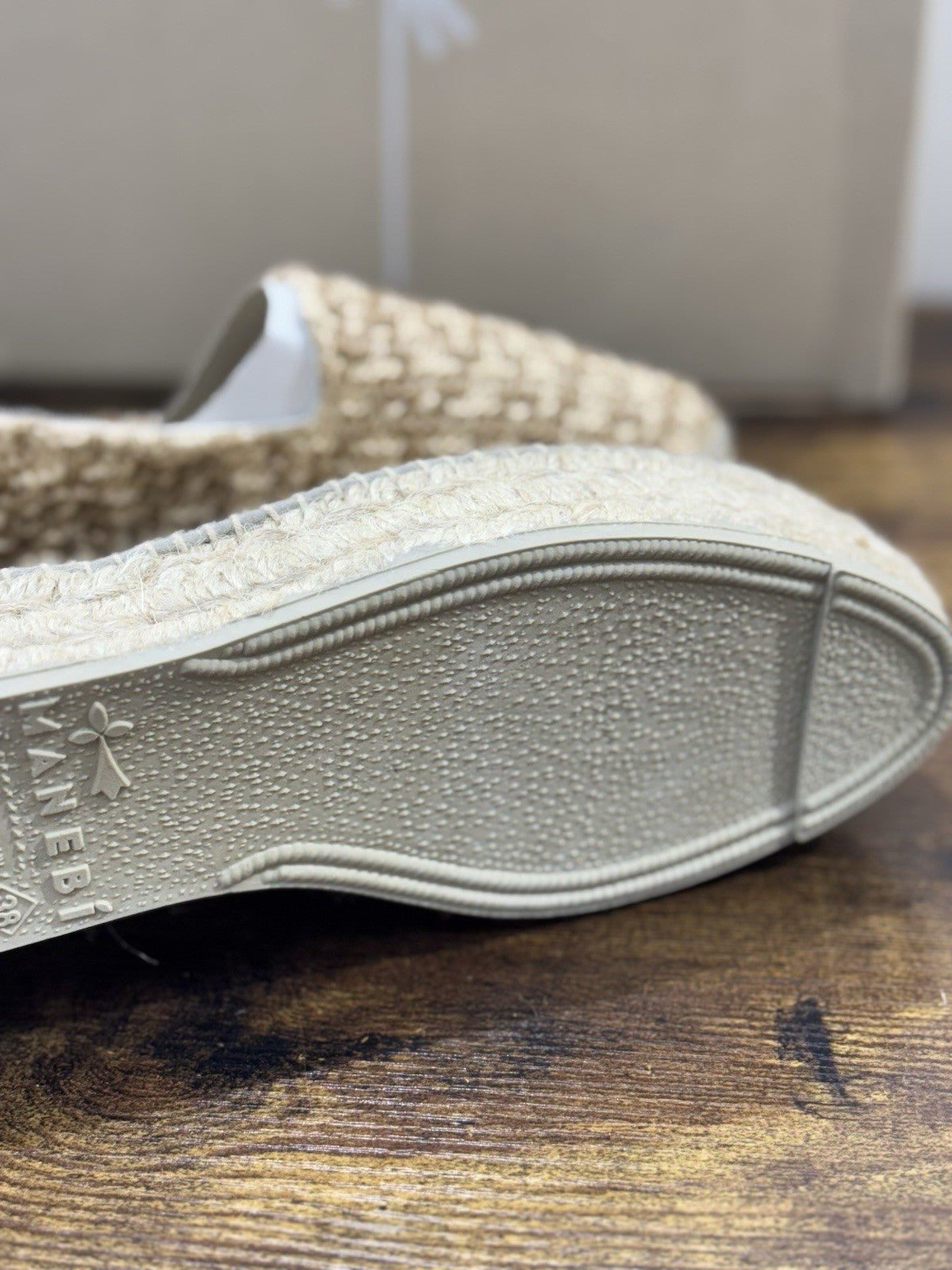 Manebi Espadrilles Mocassino Crema    Zeppa Casual Manebi Shoes Donna 38