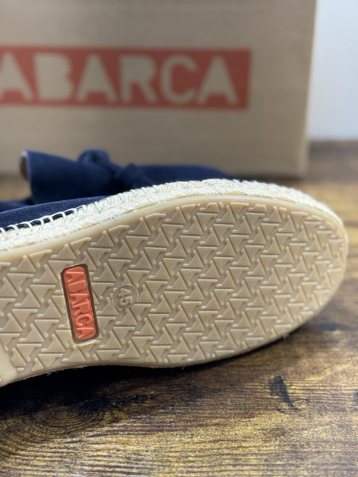 Abarca Espadrilles Suede Blu Casual Uomo 45