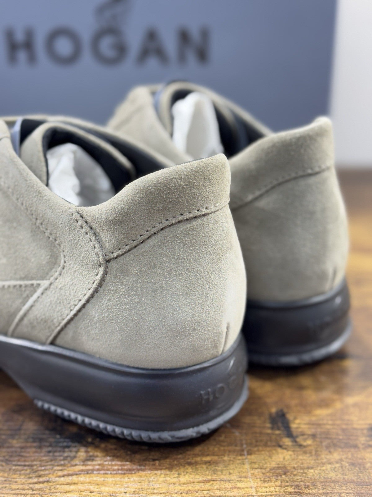 hogan interactive Sneaker Pelle Suede Argilla   Uomo 41.5