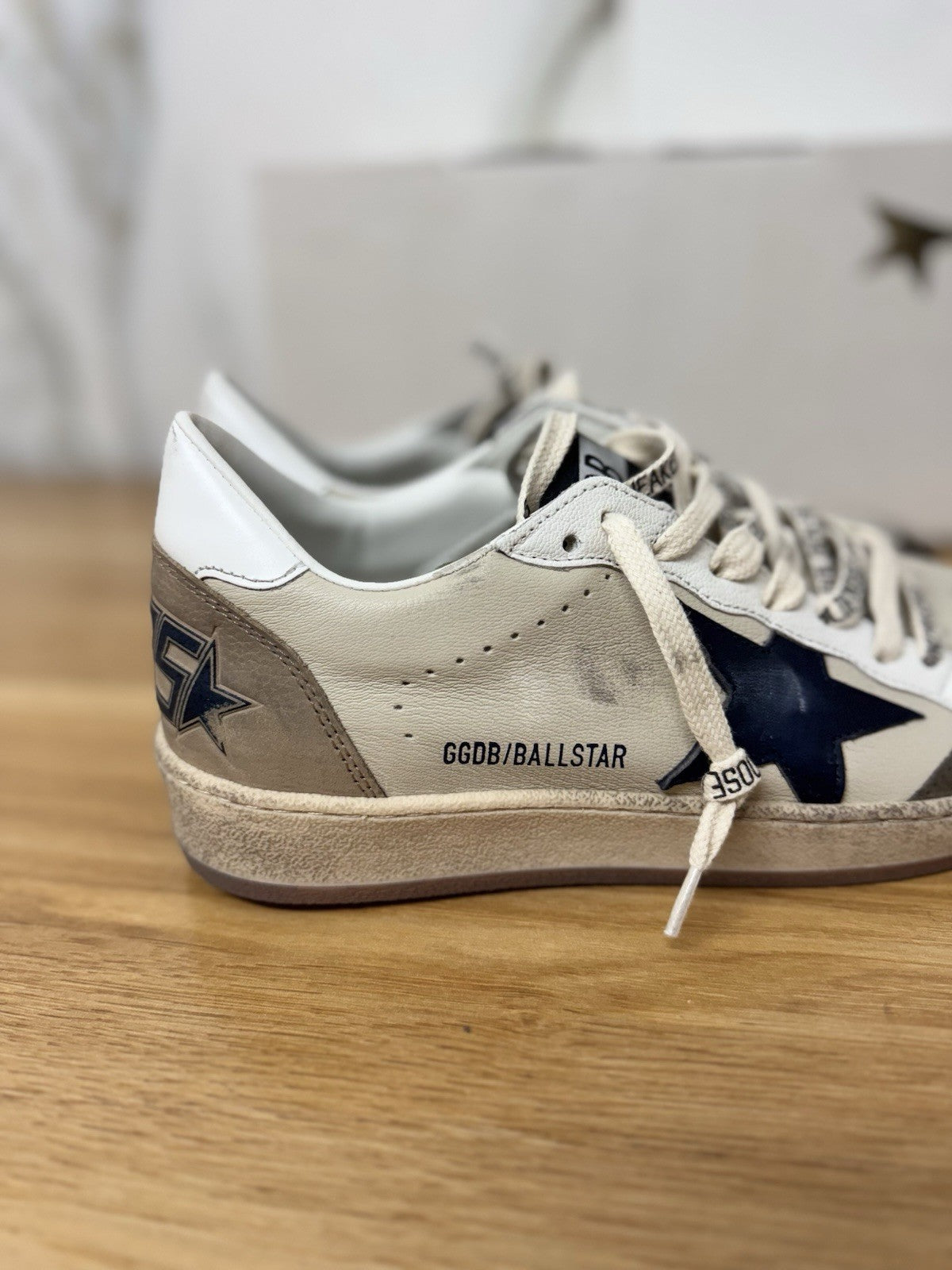 Golden Goose Ball Star Crema Light Green Blu   Luxury Golden Goose Uomo 41