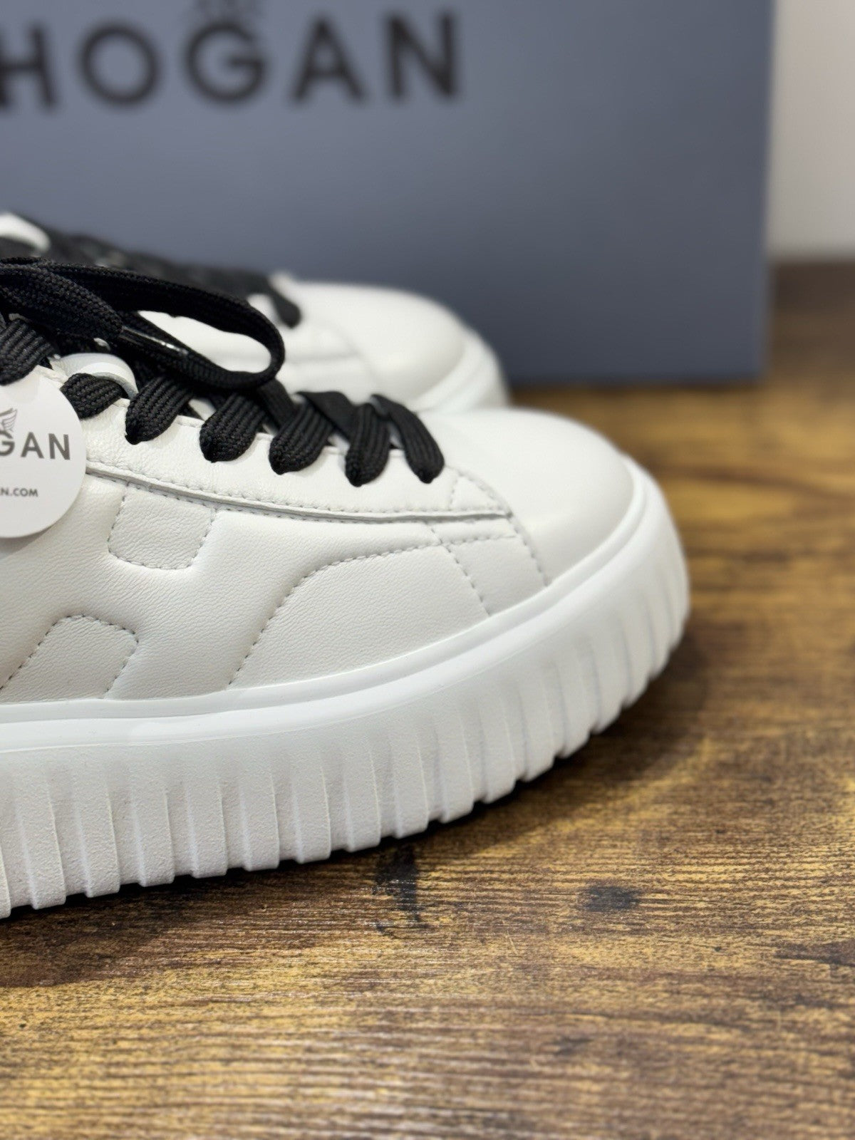 Hogan H Stripes Sneaker Pelle Bianca Zeppa   Memory Foam Scarpa Hogan Donna 39