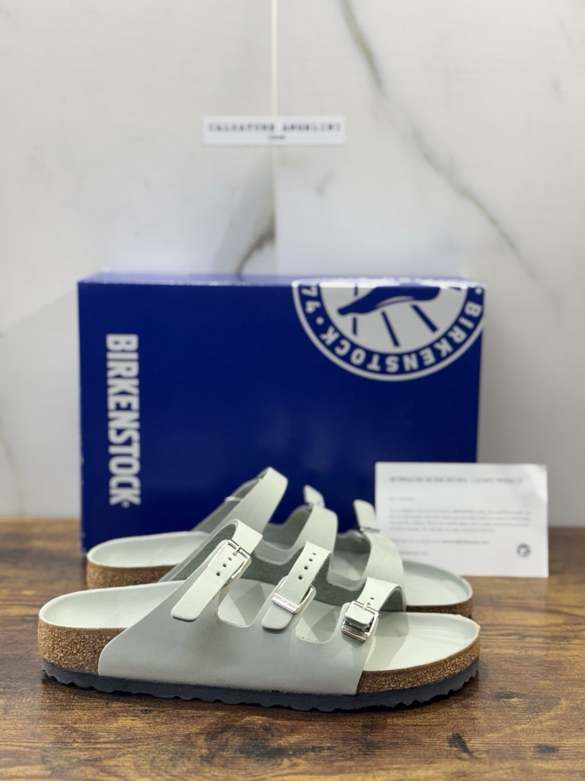 Birkenstock Florida Fresh Ciabatta Pelle Saga Premium Leather Birkenstock 37