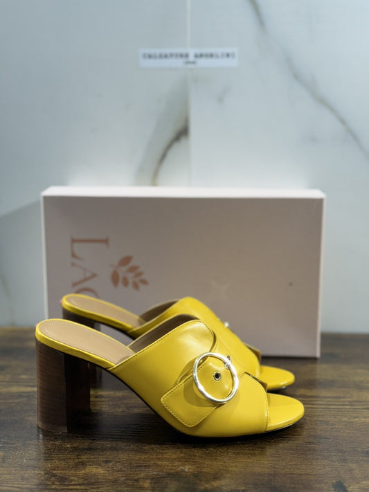 Relac Sandalo Donna Pelle Giallo  Handmade Shoes Relac 39