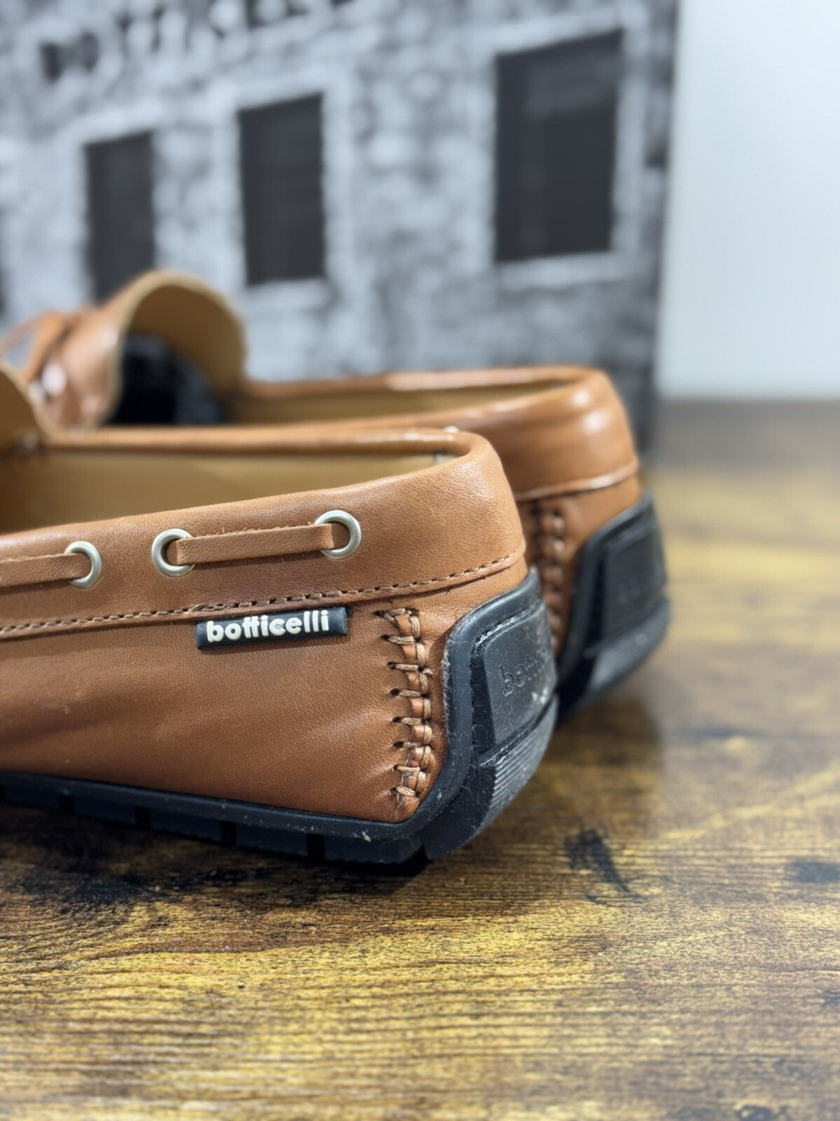 Roberto Botticelli Mocassino Uomo Driver Pelle Cuoio  Made In Italy 41