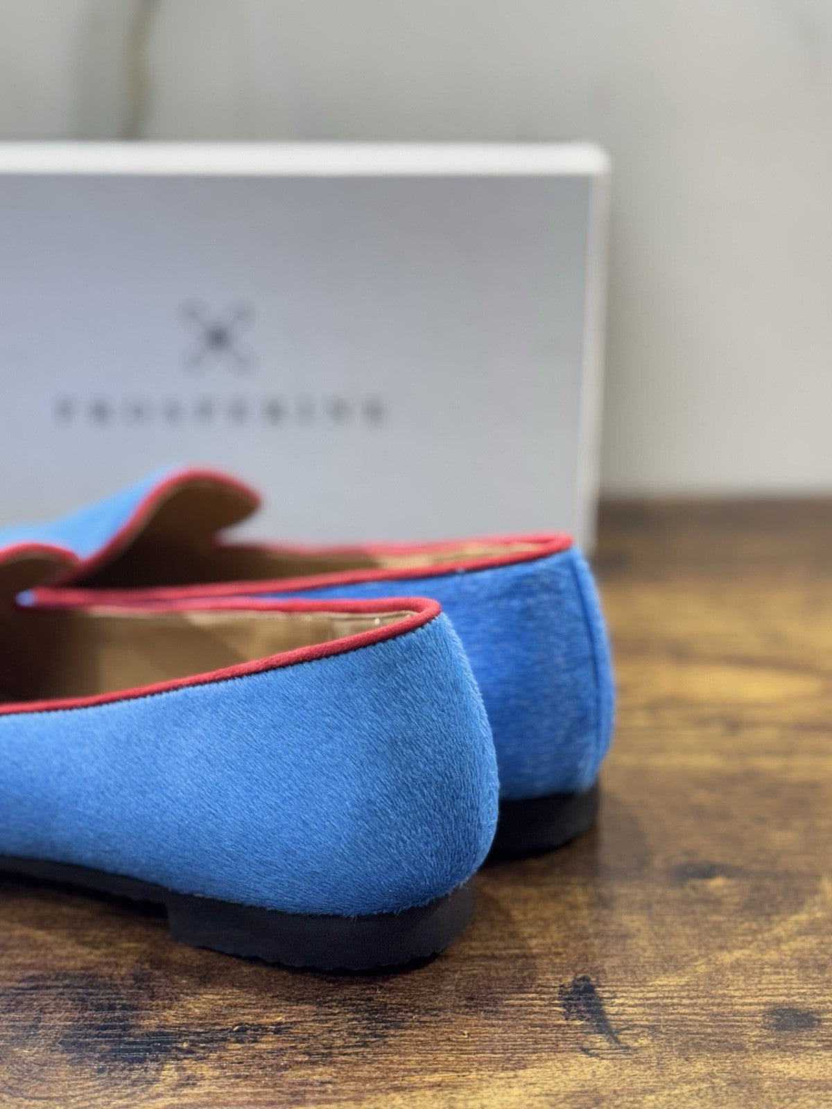 Prosperine mocassino donna in Cavallino      luxury made in italy 41 Celeste