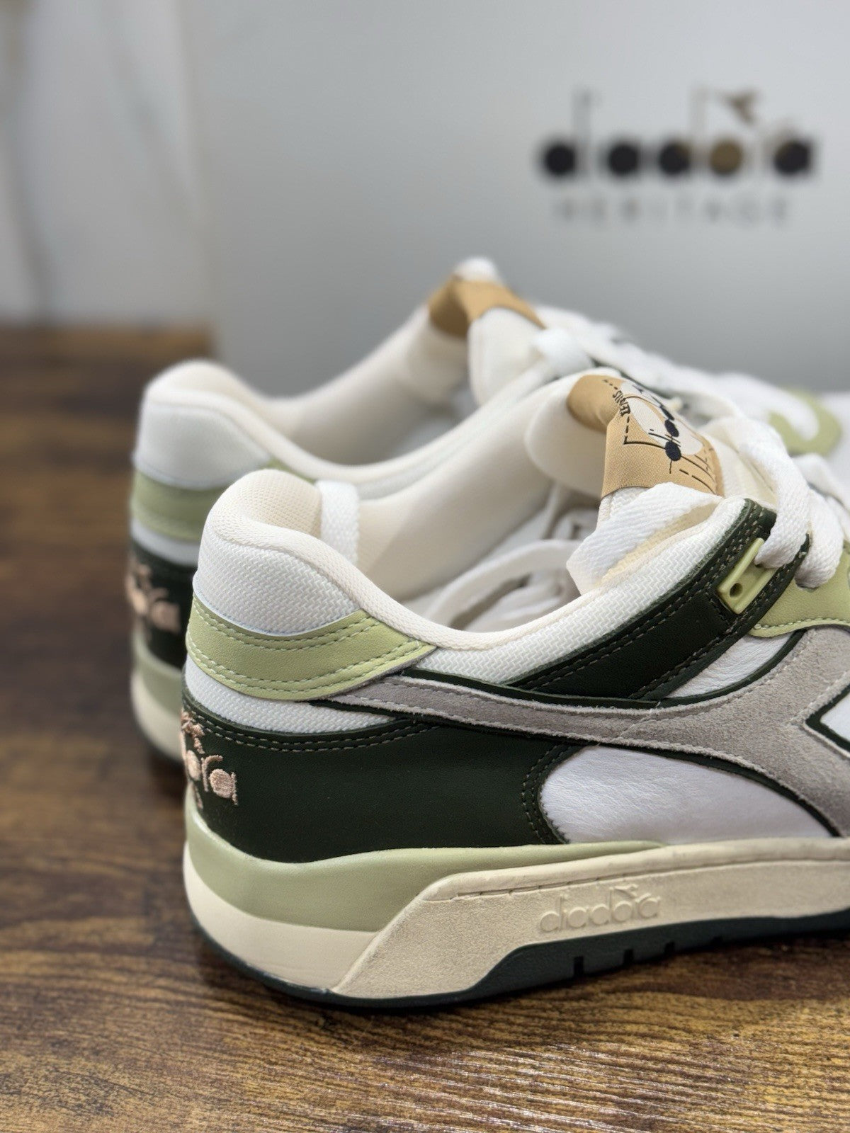 diadora heritage Sneaker B.560 Used Kombo Green  Made In Italy  Uomo 42.5