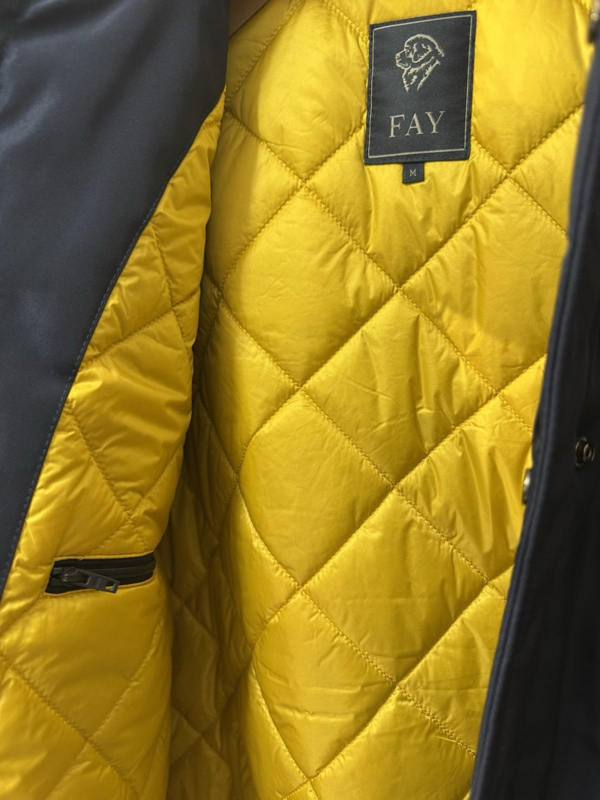 Fay Giubbotto Blu Con Cappuccio  Luxury Fay Uomo M