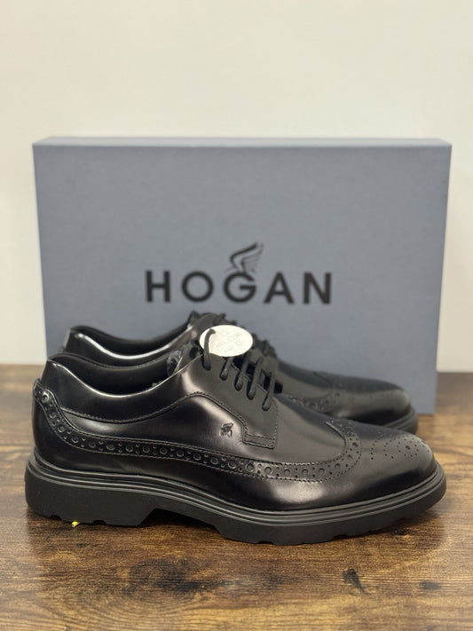 Hogan Derby Pelle Nera  Memory Foam Hogan Business Uomo 40