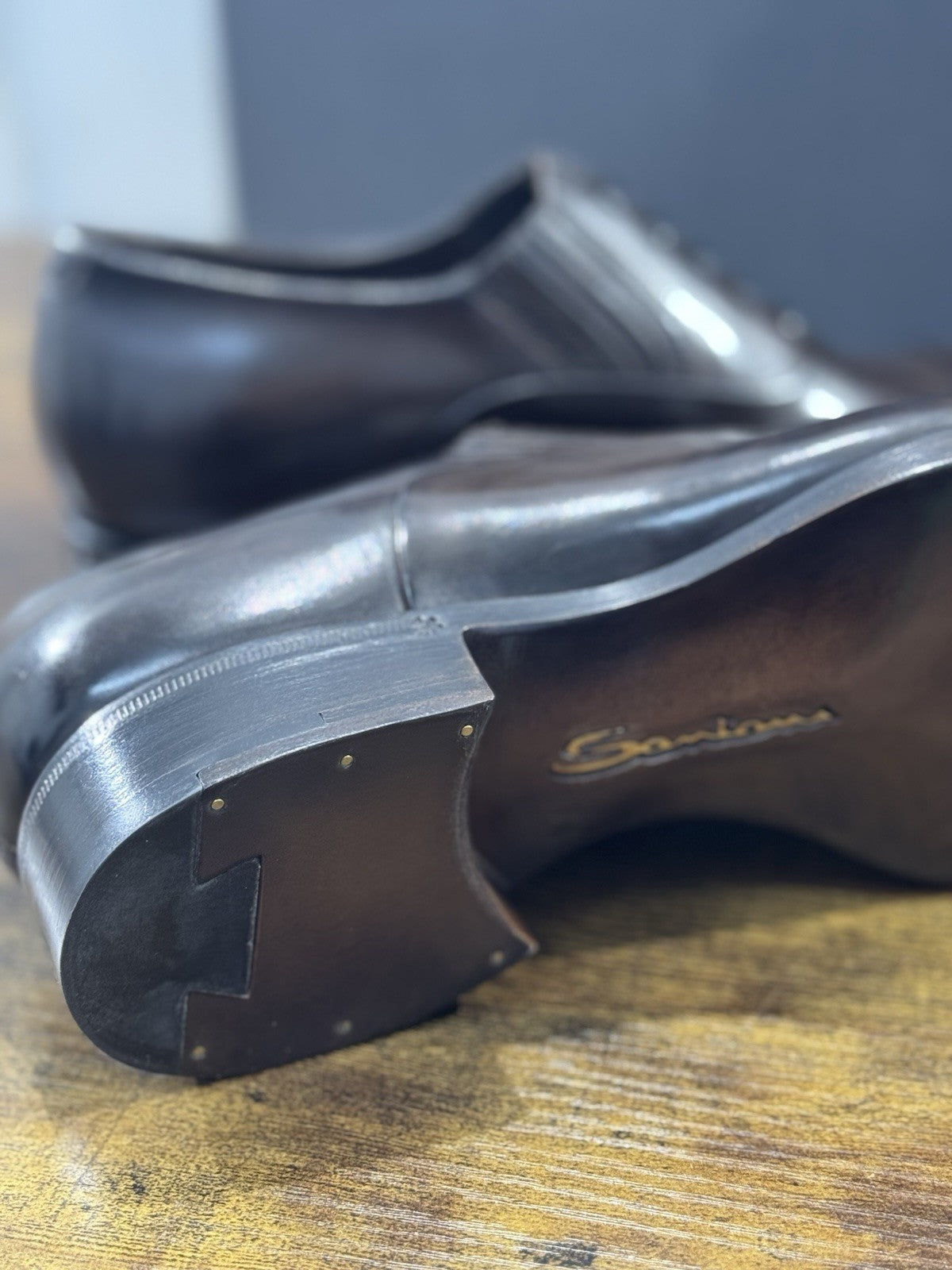 Santoni Stringata Limited Edition Box Brown  Luxury Handmade Santoni Uomo 39
