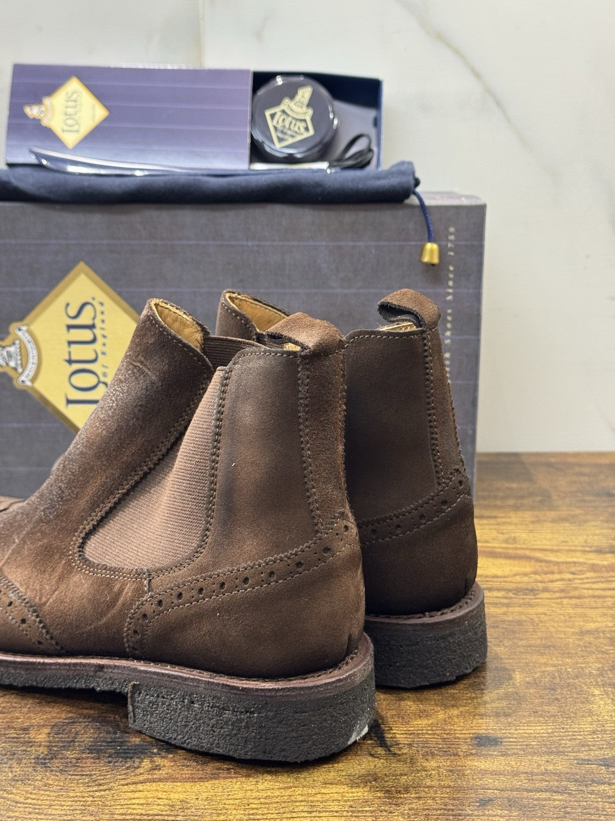 Lotus Of England Chelsea Boot  MarroneLuxury Goodyear Handmade Scarpa Donna 42