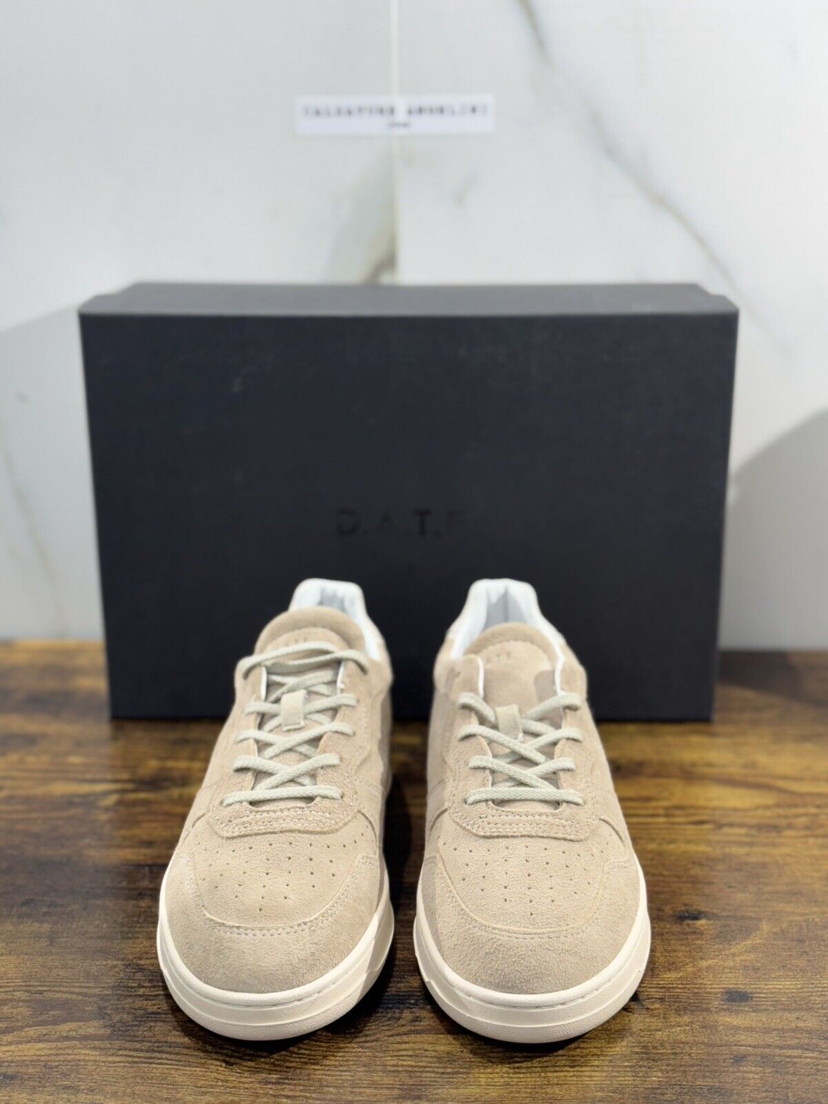 D.A.T.E Court 2.0 Uomo  sneaker Pelle Suede Beige  Casual Shoes 41