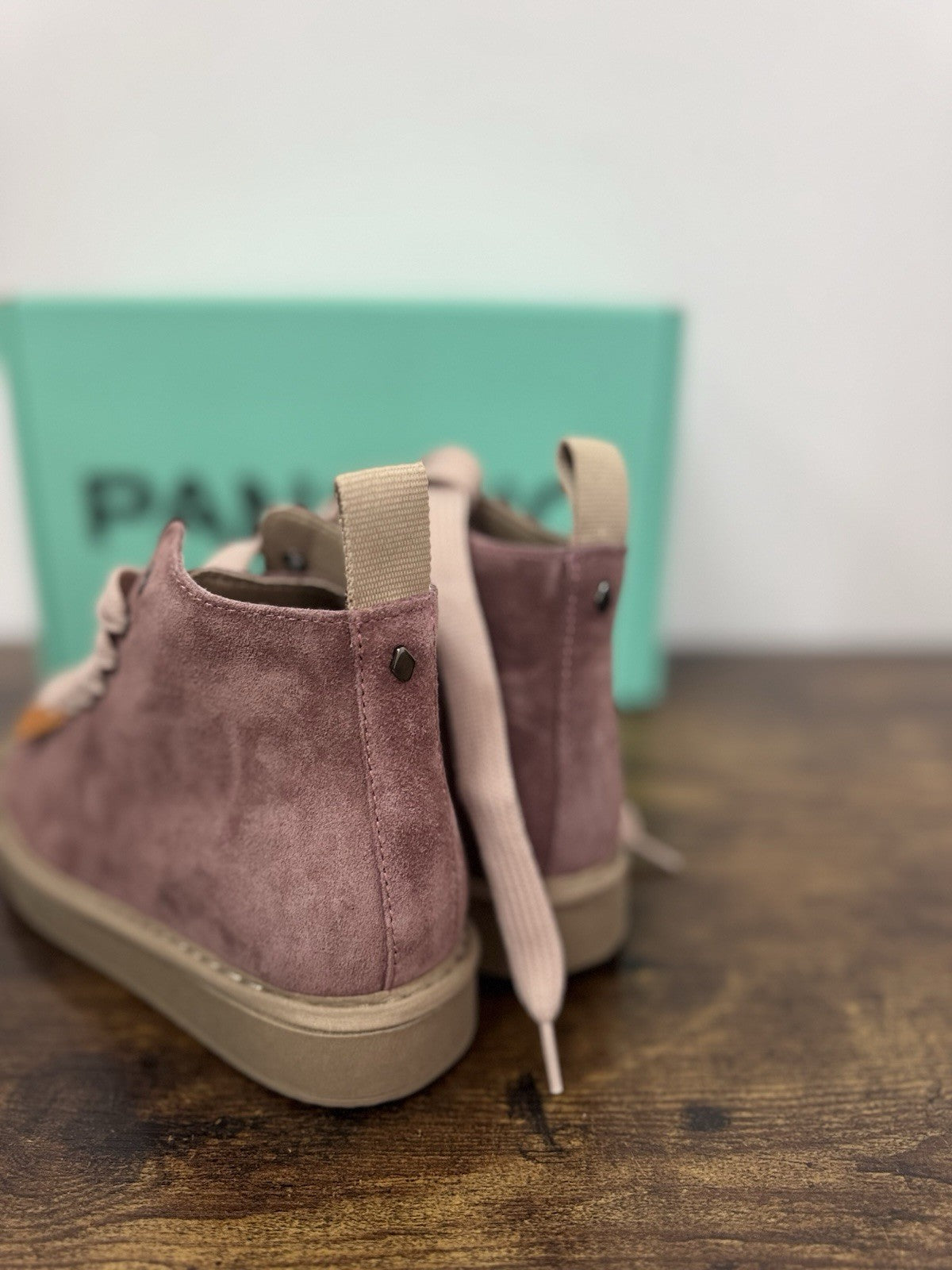 Panchic Ankle Boot Suede Rosa Casual Sneaker Donna 39