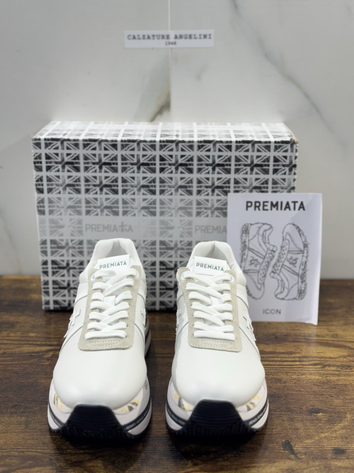 Premiata Beth Sneaker Pelle Bianca Casual Premiata Scarpa Donna 41
