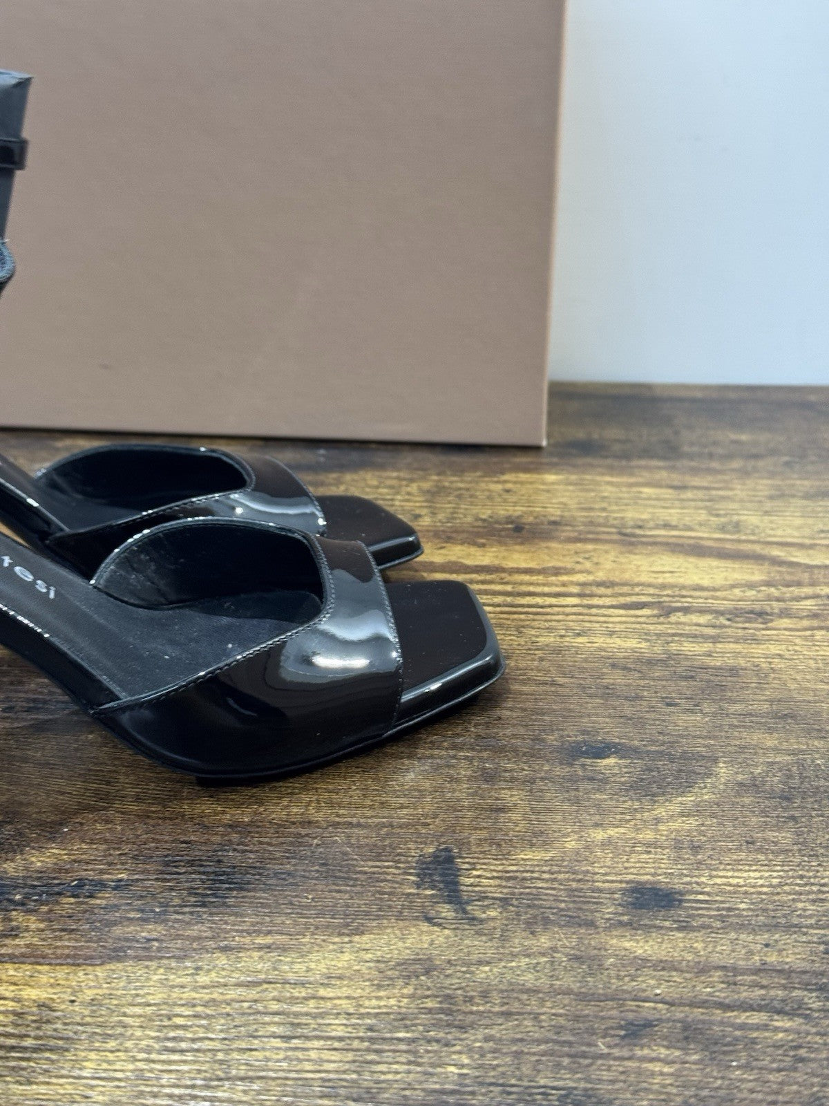 Sergio Levantesi Sandalo  Donna Iris Pelle Nero   Luxury Woman Sandal 37.5