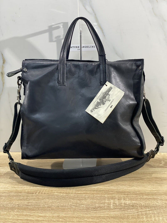 Campomaggi Shopping vacchetta Nero donna luxury bag Campomaggi work bag Nera