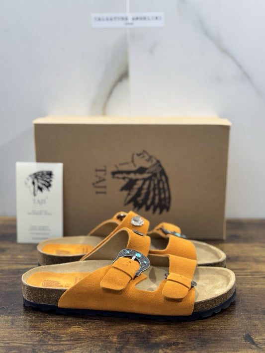 Taji Ciabatta  Donna Suede Mandarino Icon Taji  Donna 36
